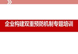 企業(yè)構建雙重預防機制專(zhuān)題培訓ppt